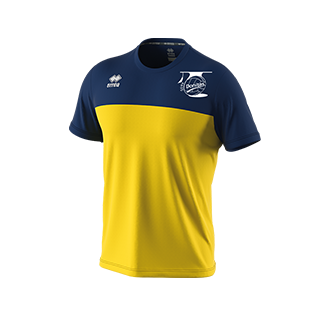 Donitas-heren-t-shirt-Brandon-yellow-navy-front